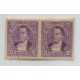 ARGENTINA 1889 GJ 102PV HERMOSA PAREJA DE ESTAMPILLAS NUEVA CON GOMA VARIEDAD SIN DENTADO VERTICAL U$ 40